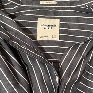 Abercrombie & Fitch Oversized Striped Shirt